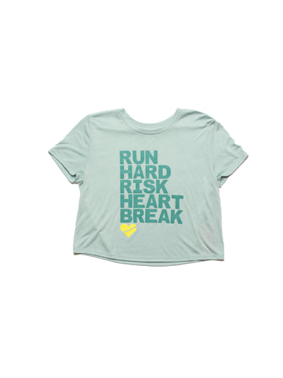 Heartbreak Run & Risk Flowy Cropped Tee