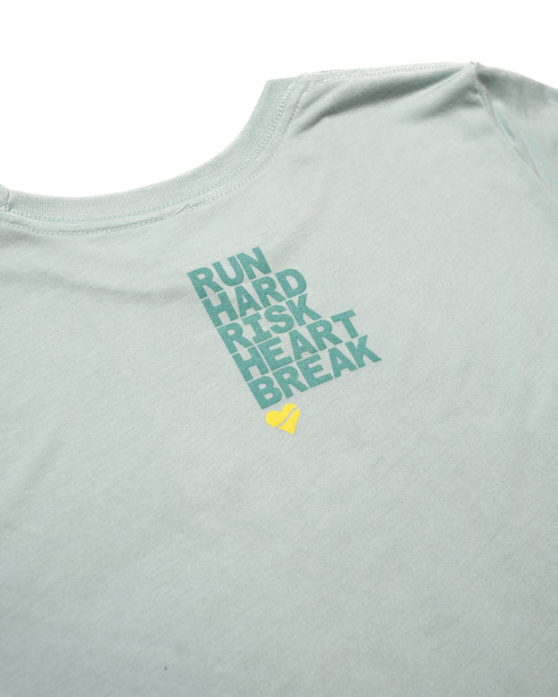 Heartbreak Run & Risk Flowy Cropped Tee