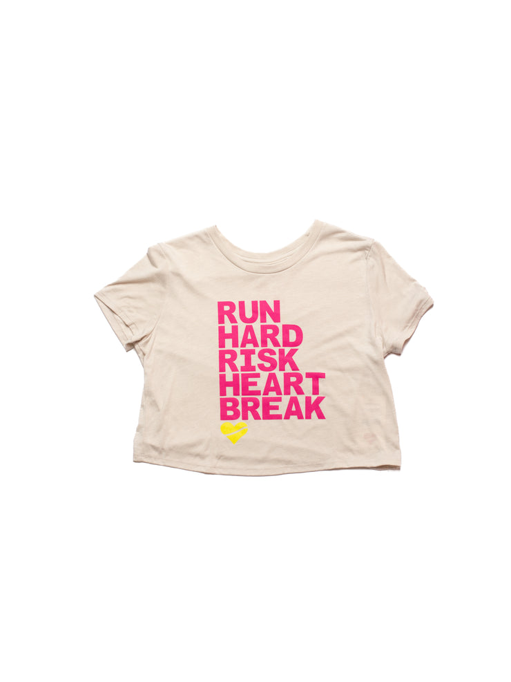 Heartbreak Run & Risk Flowy Cropped Tee