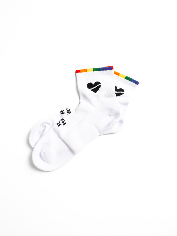 Heartbreak Quarter Midweight Performance Running Socks