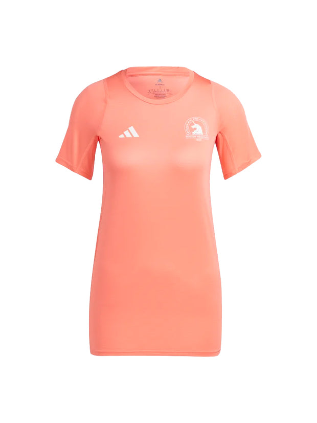 Adidas Boston Marathon 2023 Allover Print Women's Running Tee