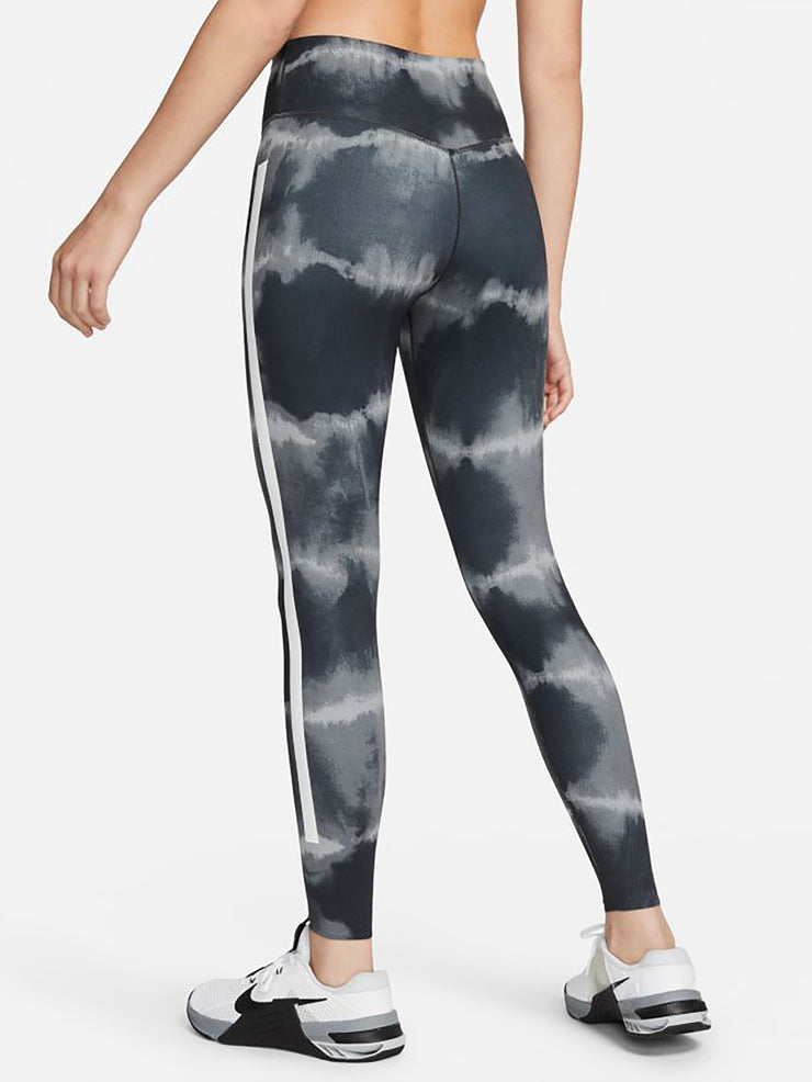 Nike Women's Dri-FIT One Luxe Mid-Rise Printed Training Leggings