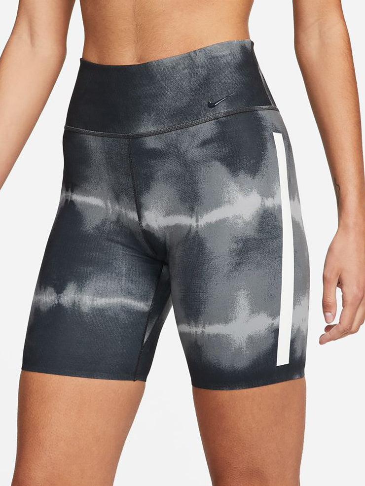 Nike Training One Luxe Dri-FIT mid rise tie dye leggings in dark