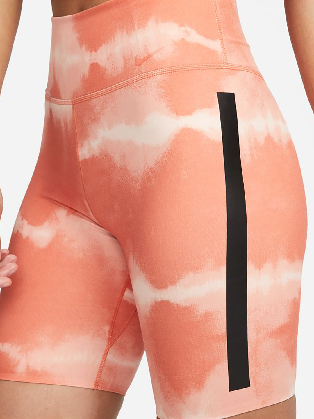 Nike Women's One Icon Clash Dri-fit Metallic-stripe Leggings In